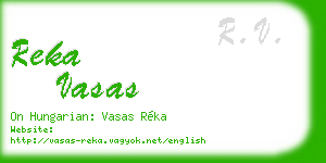 reka vasas business card